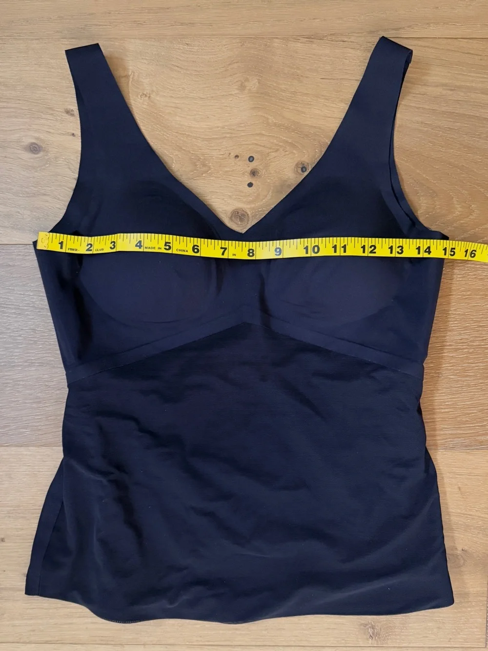 NWOT Honeylove LiftWear Smoothing Tank Built-In Bra Shapewear Black Snatched M